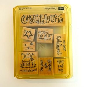 Stampin up rubber stamp set - Congratulations